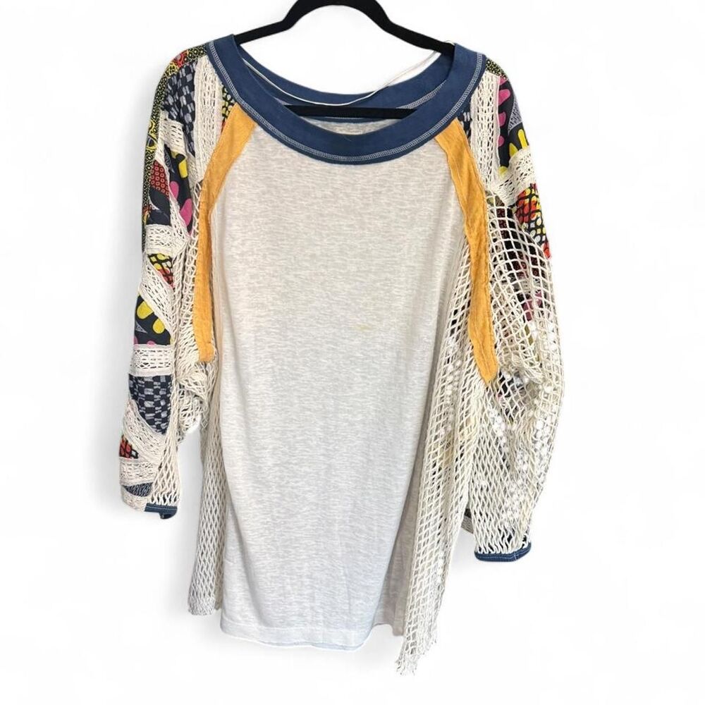 We the Free Crochet Long Sleeve Top